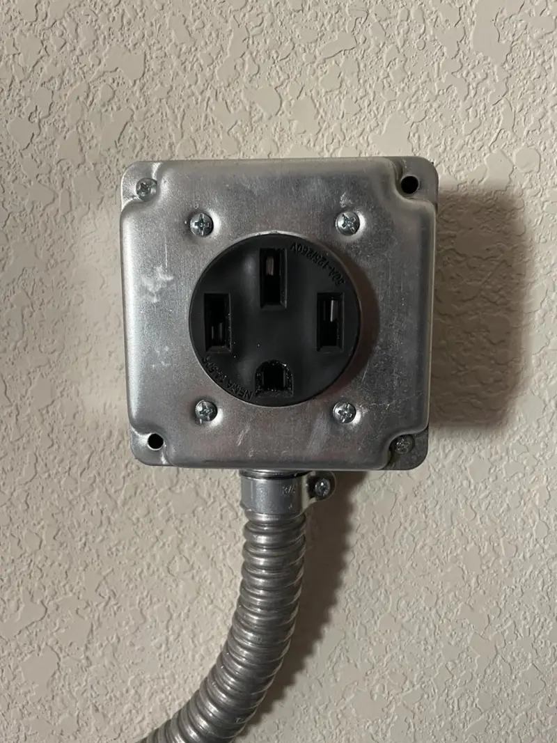NEMA 14-50 outlet installed for Electrical Panel Upgrade in Grass Valley